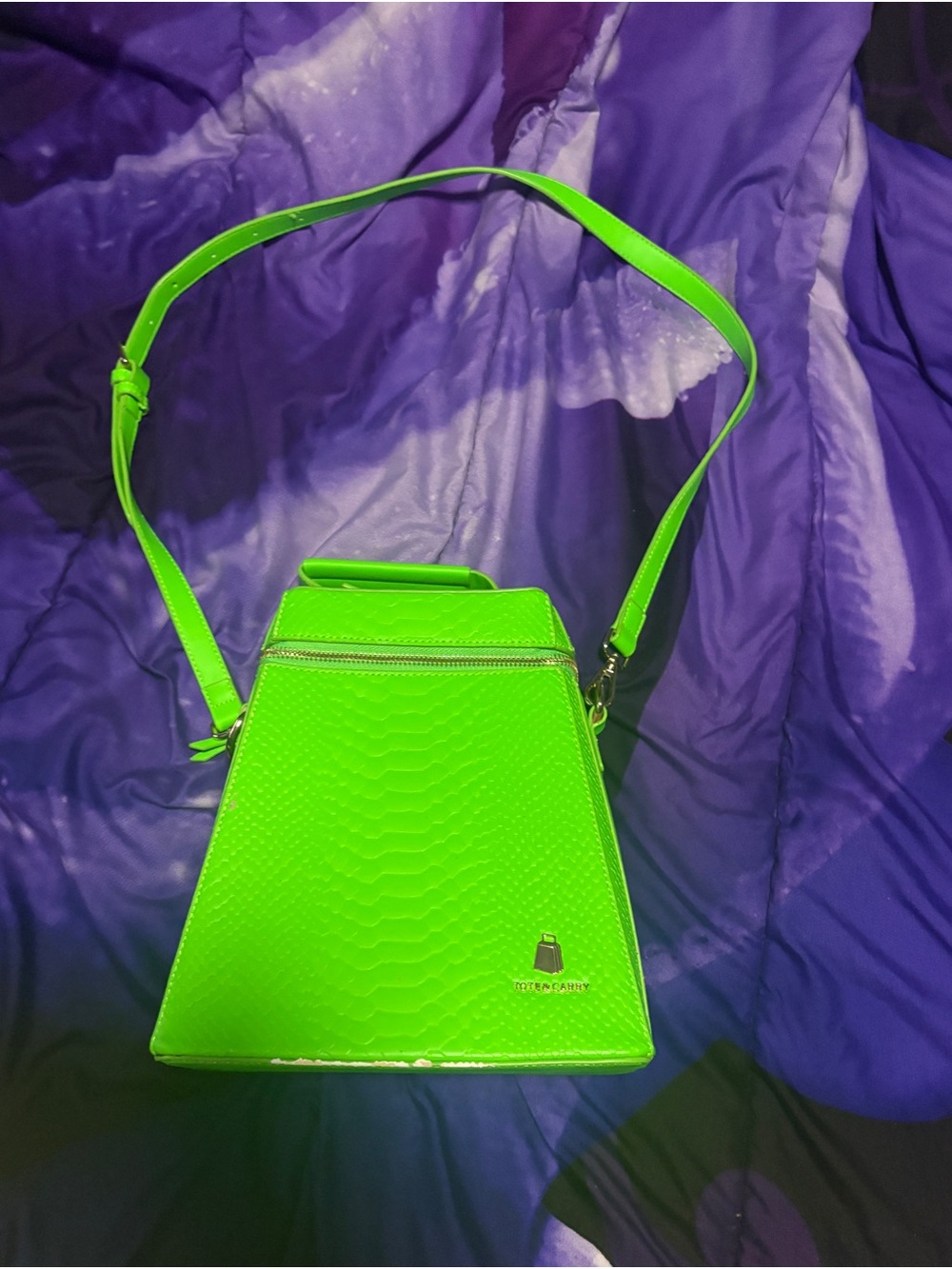 Neon Green Tote & Carry purse